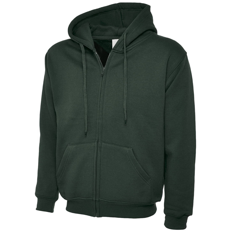 Solid Regular Fit Zipper Hoodies