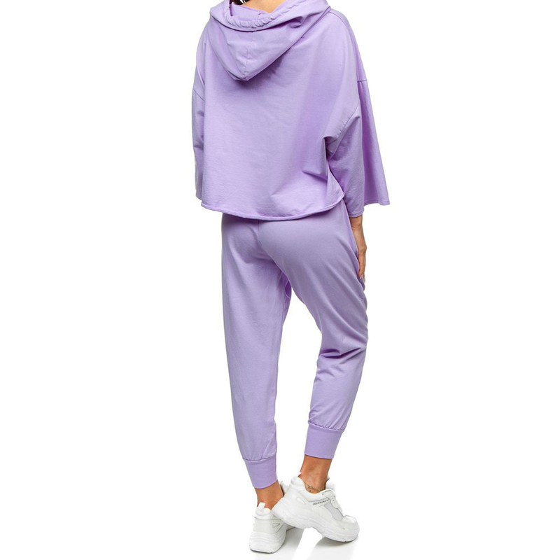 Women Voilet Plain Tracksuits
